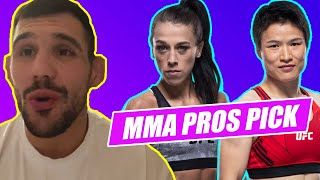 MMA Pros Pick ✅ Joanna Jędrzejczyk vs Weili Zhang  Part 1 👊 UFC 275 [upl. by Hajile]