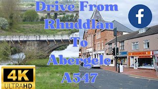 A Drive From Rhuddlan to Abergele A547 drivingwalesrhylnorthwales [upl. by Sibella827]