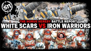 White Scars vs Iron Warriors  The Horus Heresy Battle Report [upl. by Lemrej]