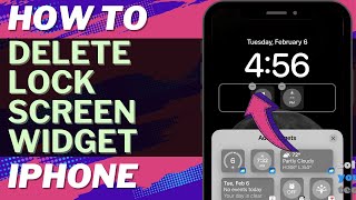 iOS 17 How to Delete Lock Screen Widget on iPhone [upl. by Rutter886]