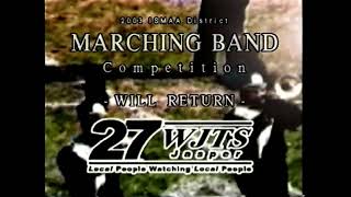 ISSMA District Marching Band Contest  Dubois County 2003 Archival Footage [upl. by Ardnassac]