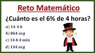 ⏲¿En Cuánto Tiempo lo Haces  RETO DE PORCENTAJE DE HORAS [upl. by Barcroft926]