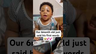 Our 6 month old baby just said his first words 😭💕💜 [upl. by Herries100]