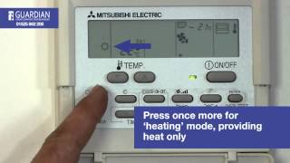 Mitsubishi Air Conditioning Control Panel How To Guide [upl. by Ardnasxela]