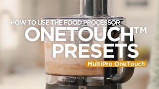 MultiPro OneTouch  How to use the food processor OneTouch presets [upl. by Nosremaj]