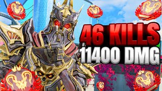 Revenant 46 Kills and 11400 Damage Gameplay Wins  Apex Legends No Commenatry [upl. by Raddie]