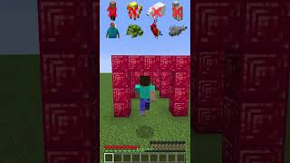 Will every Mob pass these Holes minecraft meme shorts [upl. by Asirb]