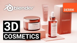 3D Cosmetics Mockup  Full Process in Blender 28 3d blender3d packaging [upl. by Pedaiah]