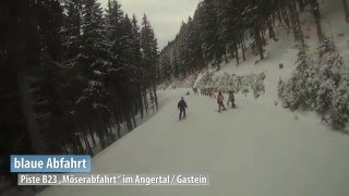 Skigebiet Gasteinertal Möserabfahrt [upl. by Dirrej]