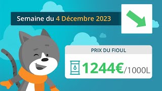 Prix ​​du fioul domestique  semaine du 4 Décembre 2023 [upl. by Hildie95]