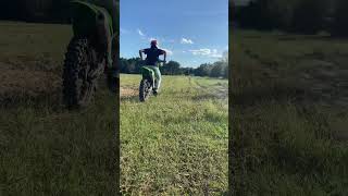 stock pipe kx450f shakedown holeshot dirtbike dirtbike [upl. by Delano]