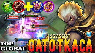 GATOTKACA BEST BUILD 2022  Full Tank with Damage And Sustain  MOBILE LEGENDS✓ [upl. by Ahsla]