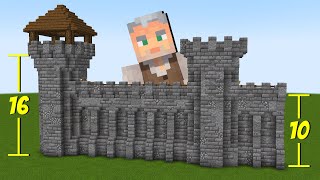 How to EASILY Build Fortified Walls and Towers in Minecraft [upl. by Zwick]