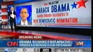 Barack Obama wins the Democratic presidential nomination [upl. by Trevor924]