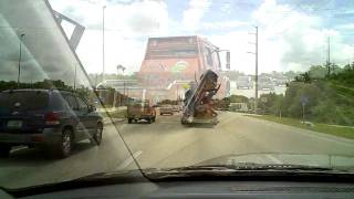 Offshore Racing Boat Loaded SIDEWAYS On Hydraulic Semi Trailer [upl. by Os760]