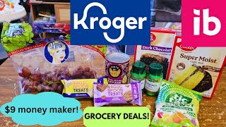 MONEY MAKER KROGER IBOTTA COUPONING HAUL AWESOME DEALS AT KROGER SAVING ON GROCERIES AND FOOD 🙌 [upl. by Barhos]