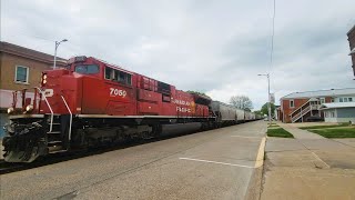 CPKC 7050 Street Runner  Bellevue  Iowa [upl. by Alocin926]