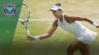 Garbiñe Muguruza v Angelique Kerber highlights  Wimbledon 2017 fourth round [upl. by Ial]