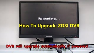 ZOSI Security System  How to upgrade your DVR [upl. by Terrag]