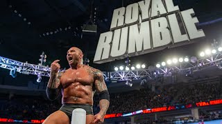 Batista wins the Royal Rumble Match for a second time Royal Rumble 2014 [upl. by Airrehs]