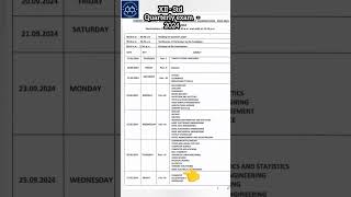 TN 12th Quarterly exam time table class12 chemistry [upl. by Boylston]