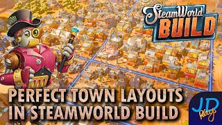 Perfect Town Layouts in Steamworld Build 🤖 Lets Play Tutorial Tips and Tricks [upl. by Aicyle]