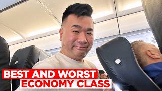 Which Airline has the Best and Worst Economy Class Seat [upl. by Brenza565]