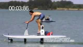 Waterbike Hydrofoil 100m Sprint in 1411s [upl. by Kalfas241]