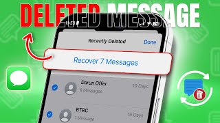 How to Recover Deleted Messages on iPhone  Restore Deleted Texts Easily [upl. by Erodaeht]