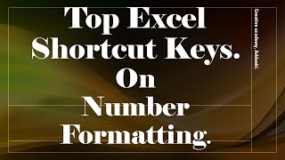 quotExcel Number Formatting Shortcuts Quick Tricks for Data Precisionquot Part 2 [upl. by Lled]