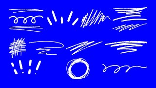 🔴 WHITE SCRIBBLE overlay BLUE SCREEN ➽ [upl. by Ferrigno]