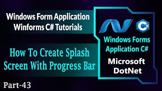 43  How To Create Splash Screen With Progress Bar In Winforms C App  Windows Forms HindiUrdu [upl. by Samau]