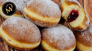 Berliner  Krapfen  Kreppel  Pfannkuchen selber machen [upl. by Nylorac]