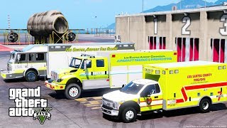 New Airport Crash amp Rescue Fire Trucks in GTA 5 [upl. by Nissensohn931]