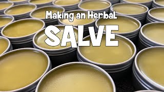 Making an HERBAL SALVE [upl. by Auqkinahs]