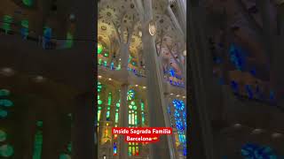 INSIDE SAGRADA FAMILIA BARCELONA🇪🇸 [upl. by Eltsyrk]