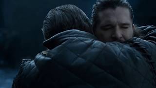 Jon leaves Ghost with Tormund Giantsbane  GOT S08E04  Jon bids farewell to sam and gilly [upl. by Greene]