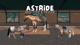 Equestrian Plays NEW Horse Game • Astride Review amp Reaction [upl. by Rauch]