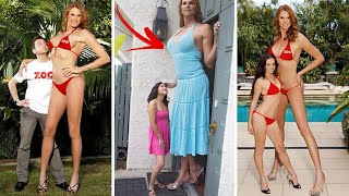 The largest natural breast in the world Tallest women in the world [upl. by Bergwall]