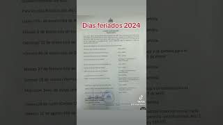 Días feriados 2024 [upl. by Gnes905]