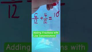 Adding Fractions with Like Denominators [upl. by Halludba]