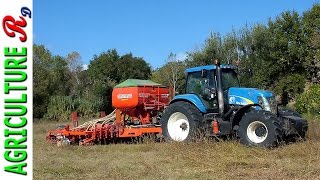 Semina diretta con New Holland TG 285  Gaspardo Gigante HD  Flli Mizioli [upl. by Naryt]