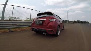 Toyota yaris with straight pipe exhaust [upl. by Lourie]