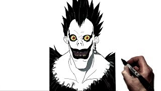 How To Draw Ryuk  Step By Step  Death Note [upl. by Ylrac252]