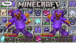 Simple But Extremely OP Any Item Duplication Glitch 121 Minecraft Tutorialmcpexboxpcpsswitch [upl. by Atihana]