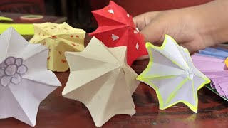 Paper umbrella and bird making activity by students goldeneraconventschoolcham3080 [upl. by Nelg332]