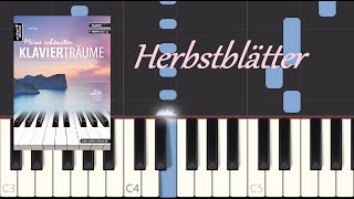 Herbstblätter  Jens Rupp piano tutorial Synthesia [upl. by Atorod]