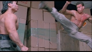 Double Impact Fight Scene  Van Damme vs Bolo HD [upl. by Naesed]