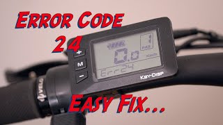 Electric Bike Error Code 24 [upl. by Asselam]