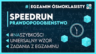 PRAWDOPODOBIEŃSTWO NA SZYBKOŚCI ⚡ Matematyczny speedrun ✅️  Egzamin Ósmoklasisty 2025 [upl. by Anitnas473]